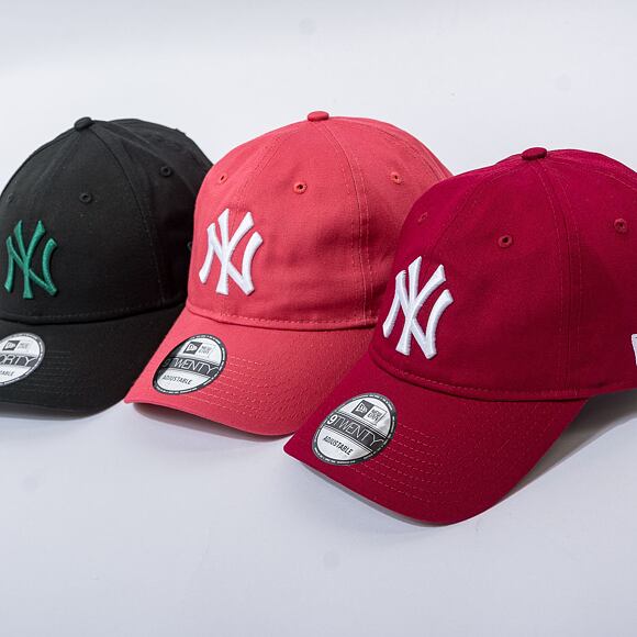 Kšiltovka New Era 9FORTY MLB League Essential New York Yankees Black / Malachite