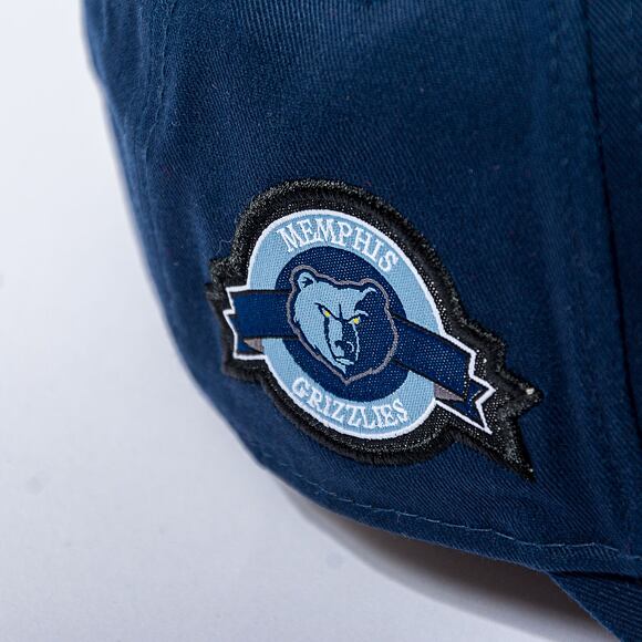 Kšiltovka New Era 9FORTY NBA Team Side Patch Memphis Grizzlies Oceanside Blue / Optic White