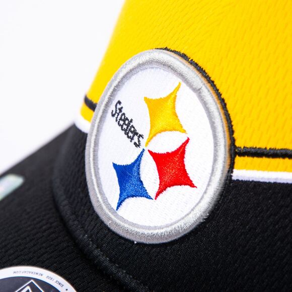 Kšiltovka New Era 9FORTY Stretch-Snap NFL Sideline 23 Pittsburgh Steelers Team Colors