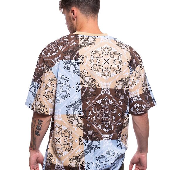 Triko Karl Kani Small Signature Paisley Tee sand/multicolor