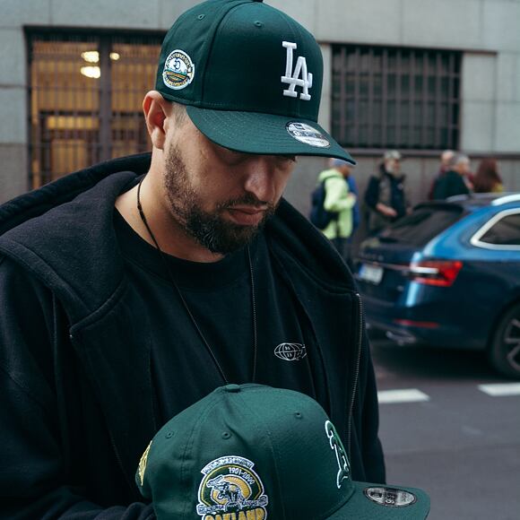 Kšiltovka New Era 9FIFTY MLB New Traditions Los Angeles Dodgers Dark Green / Graphite