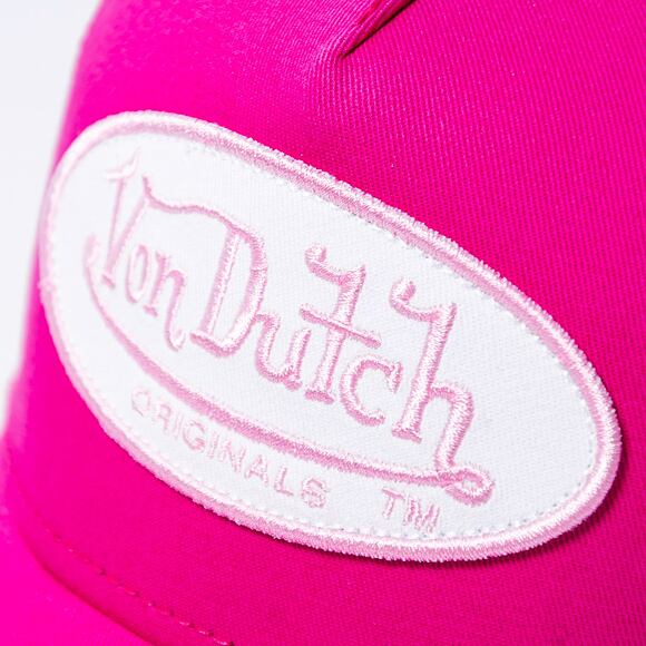 Kšiltovka Von Dutch Trucker Boston Cotton Twill Pink
