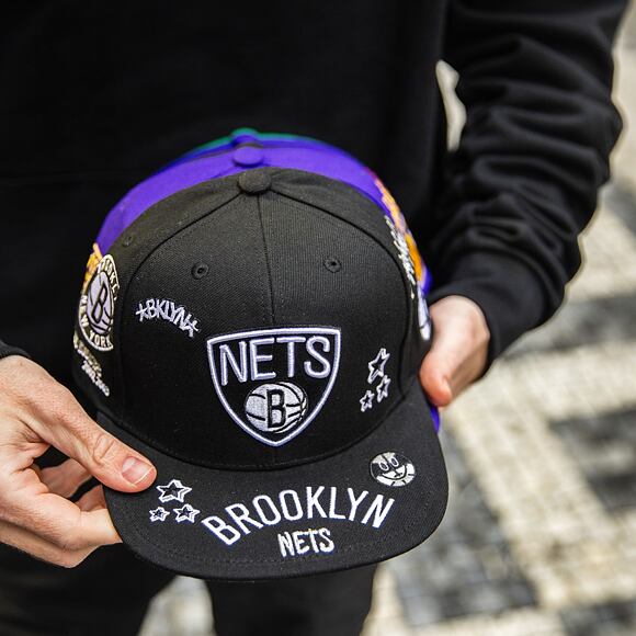 Kšiltovka Mitchell & Ness All Out Snapback NBA BROOKLYN NETS Black
