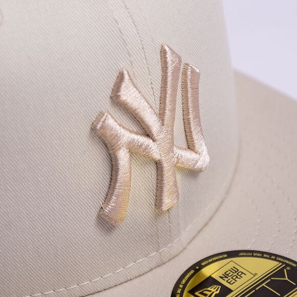 Kšiltovka New Era 59FIFTY MLB White Crown New York Yankees Cooperstown Off White / Stone