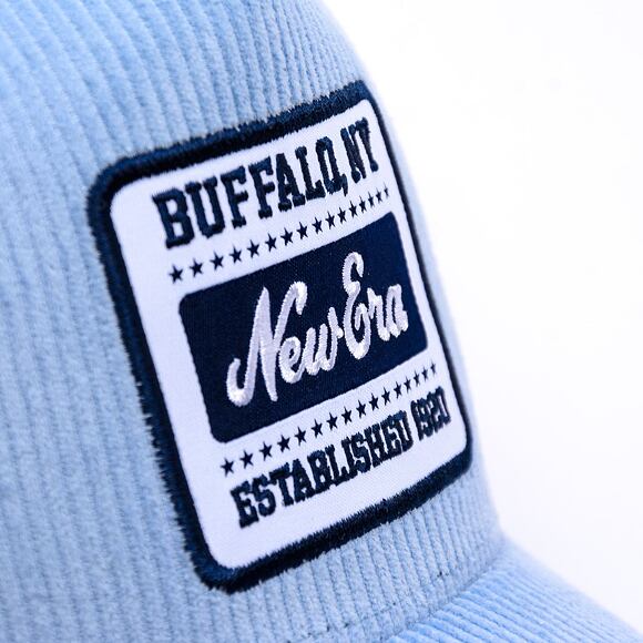 Kšiltovka New Era - Buffalo Patch Cord 9FORTY Trucker - Pastel Blue / Navy