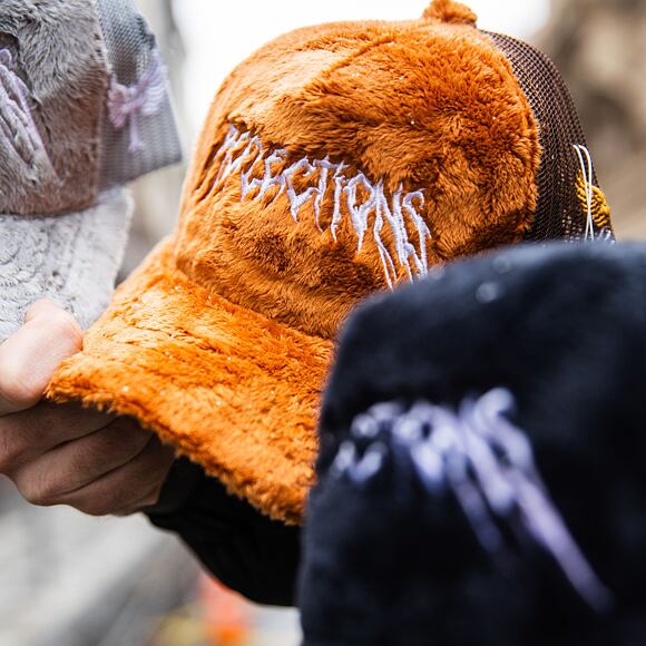 Kšiltovka Reflection Luxury Fuzzy Trucker Teddy Bear Brown