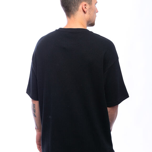 Triko New Era - Branded Waffle Oversized Tee - Black