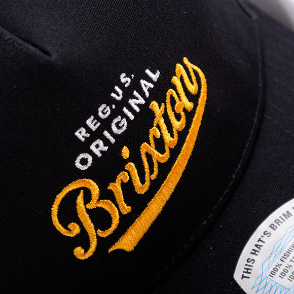 Kšiltovka Brixton - Postal C Netplus Mp Trucker Ha - Black/Black