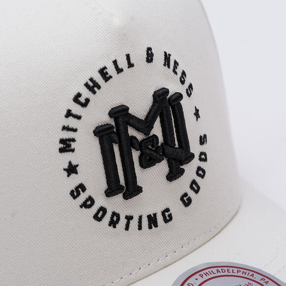 Kšiltovka Mitchell & Ness - Branded - Interlock Crest Pro Snapback - Cream