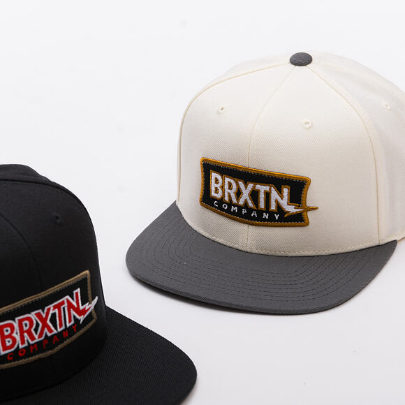 Kšiltovka Brixton - Lightning Mp Snpk - Off White/Charcoal