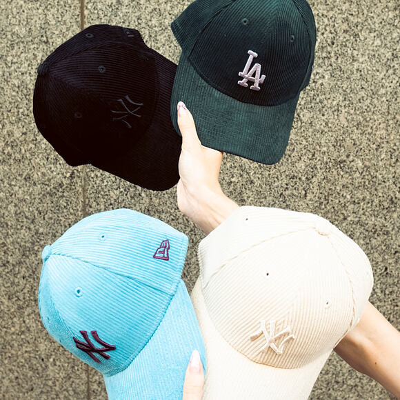 Dámská Kšiltovka New Era - MLB Cord 9FORTY - NY Yankees - Blue / Burgundy