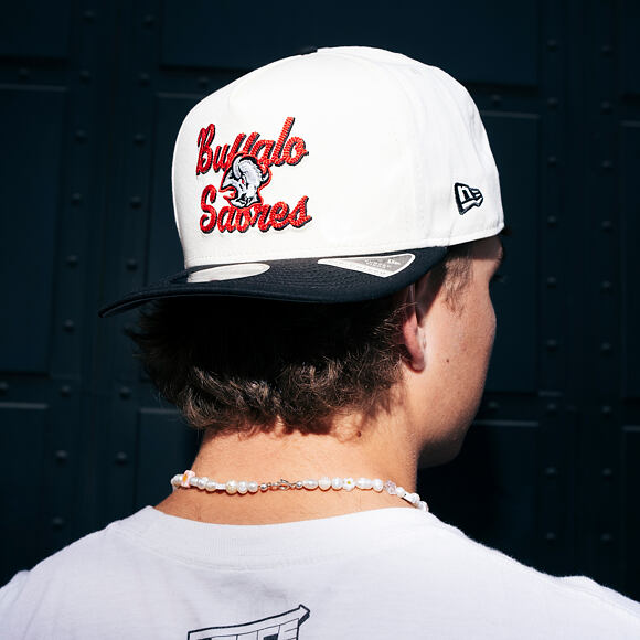 Kšiltovka New Era - NHL Chainstitch 9FIFTY A-Frame - Buffalo Sabres - Chrome White