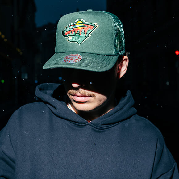 Kšiltovka Mitchell & Ness - NHL Evergreen Trucker Wild - Minnesota Wild - Green