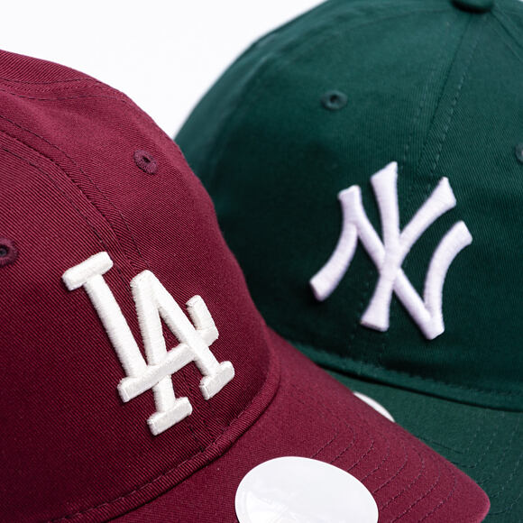 Dámská Kšiltovka New Era - MLB Essential 9TWENTY - LA Dodgers - Burgundy / Cream