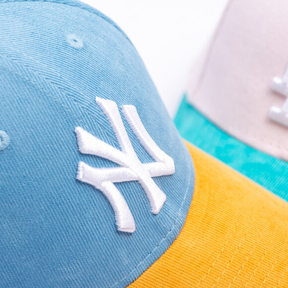 Dětská Kšiltovka New Era - MLB Kids Cord 9FORTY - NY Yankees - Blue Foam / Yellow