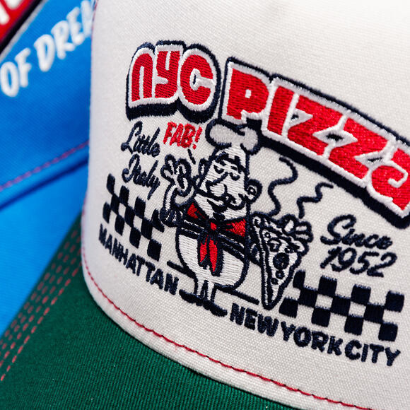 Kšiltovka Stetson - Trucker Cap Pizza by JJ Hats - Green/Off-White