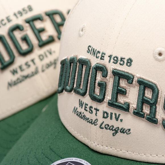 Dětská Kšiltovka New Era - MLB Wordmark 9FORTY M-CROWN - LA Dodgers - Cream