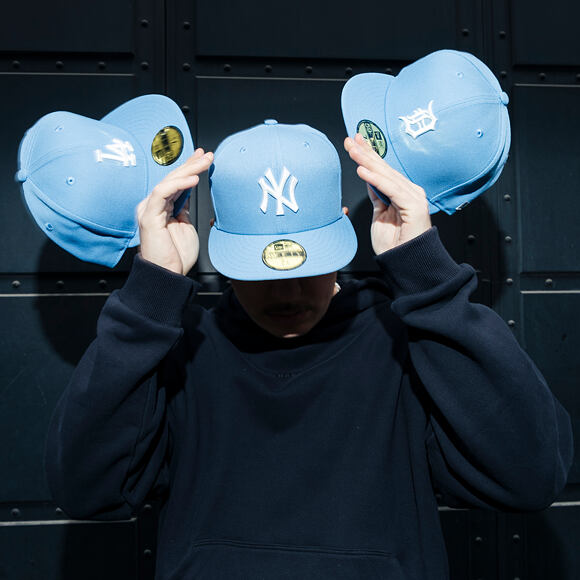 Kšiltovka New Era - MLB Seasonal 59FIFTY - LA Dodgers - Sky Blue / Pink UV