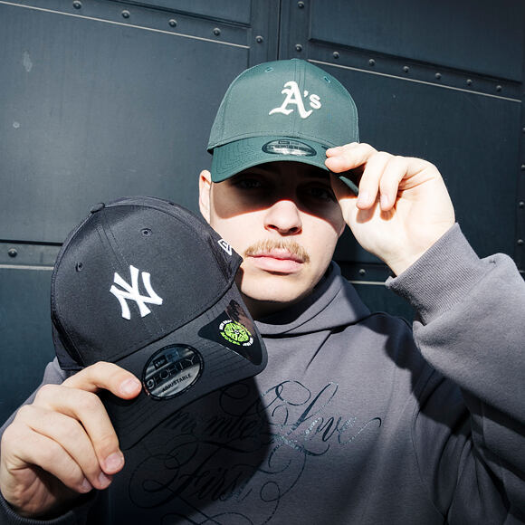 Kšiltovka New Era - MLB Recycled Midi 9FORTY - Oakland Athletics - Dark Green