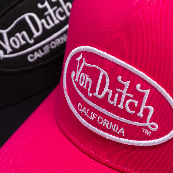 Kšiltovka Von Dutch - Trucker - Cali Patch Electric Pink