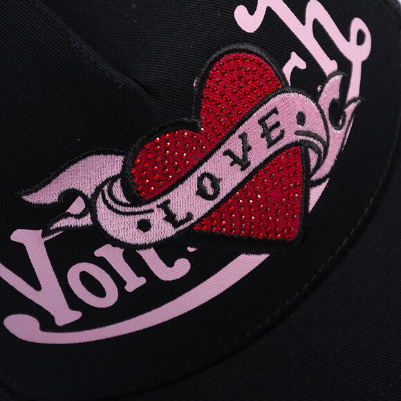 Kšiltovka Von Dutch - Trucker - Stoned Love Logo Black/Pink