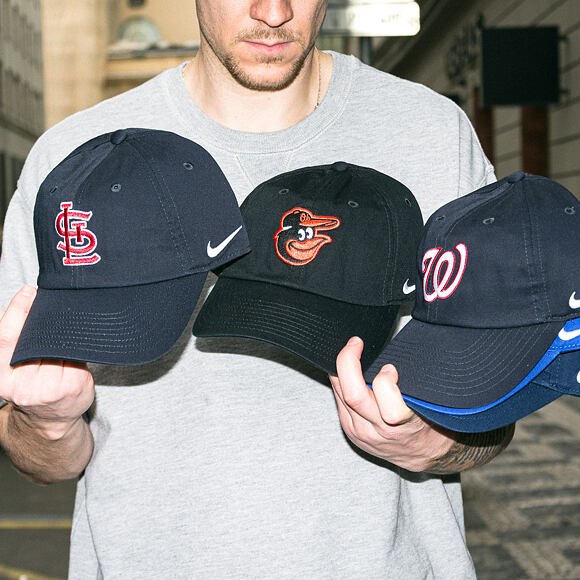 Kšiltovka Nike - Club Unstructured - Washington Nationals - Pitch Blue 4FA