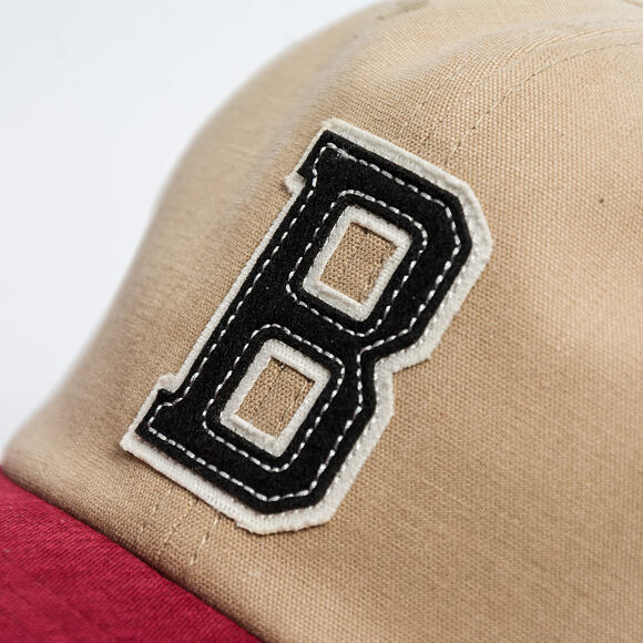 Kšiltovka Brixton - Big B Mp Cap - Sand/Burgundy