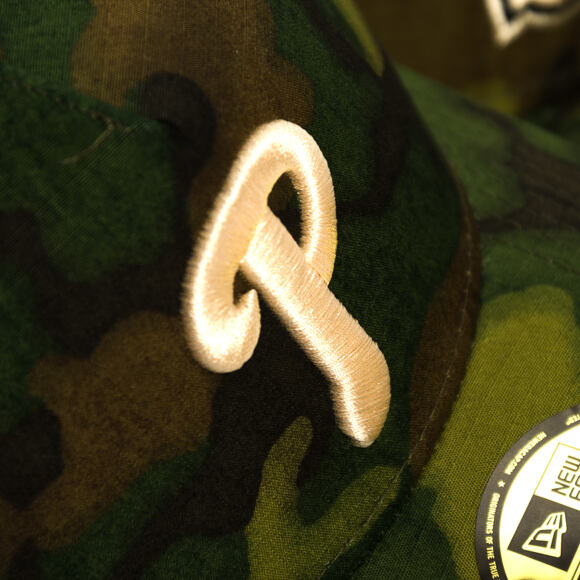Kšiltovka New Era - MLB Ripstop Camo 59FORTY - Philadelphia Phillies - Woodland Camo