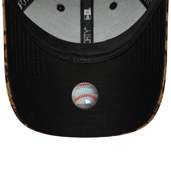 Dámská Kšiltovka New Era - MLB Leopard Cord 9FORTY - NY Yankees - Stone / Black