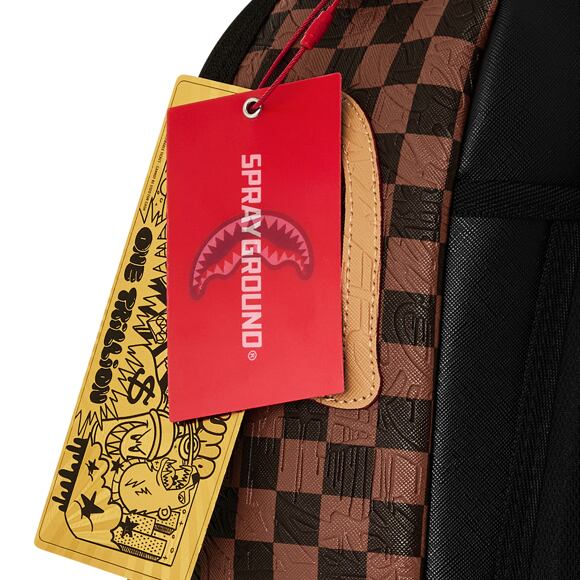 Batoh Sprayground - Embossed Check Brown Backpack