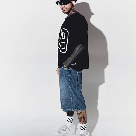 Klobouk Kangol - TRENDS PACK - Denim Mashup Bucket - Black Topstitch