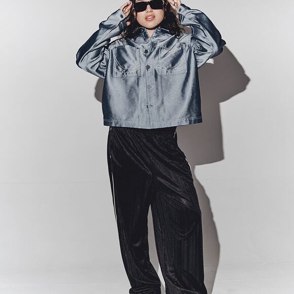 Džínová Bunda Karl Kani - Kani Jeans Cropped Silver Denim Jacket
