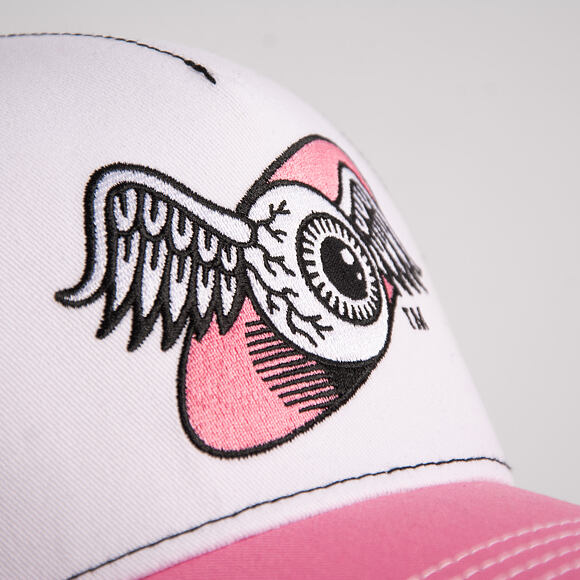 Dámská Kšiltovka Von Dutch - Baseball - Embroidery - White / Pink