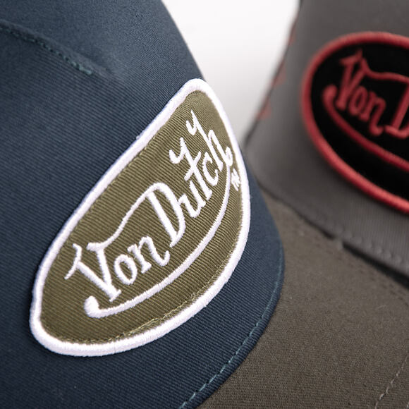 Kšiltovka Von Dutch - Trucker - Patch - Green / Navy