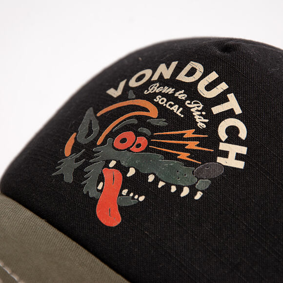 Kšiltovka Von Dutch - Trucker - Print - Black / Green