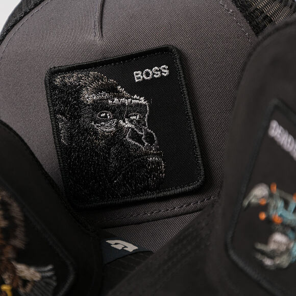 Dětská kšiltovka Goorin - The Boss Trucker Mini - Gorilla - Oil