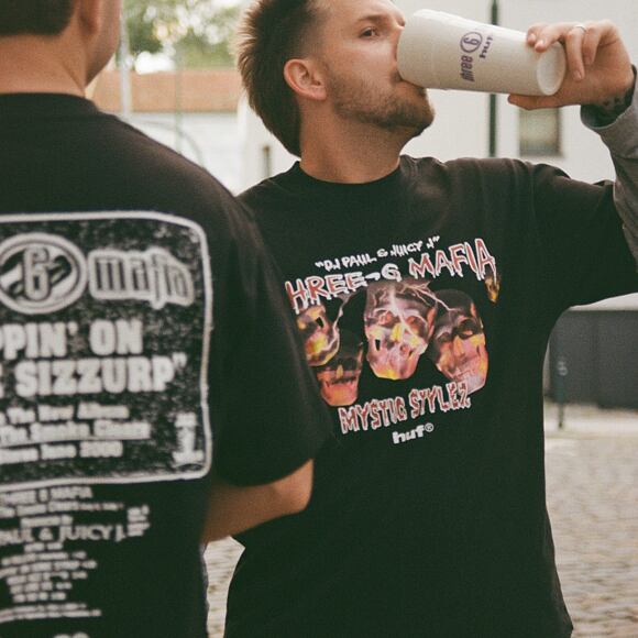 HUF x Three 6 Mafia Ceramic Double Cup - White