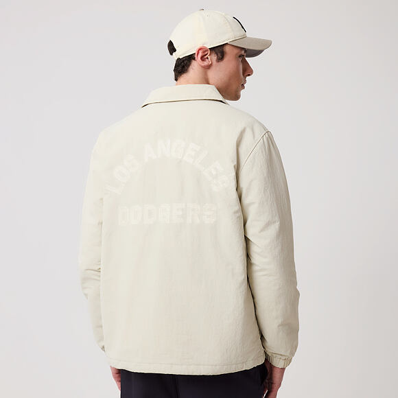 Bunda New Era - MLB Coaches Jacket - LA Dodgers - Stone