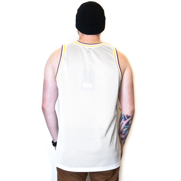 Dres Mitchell & Ness Los Angeles Lakers Drop Step White