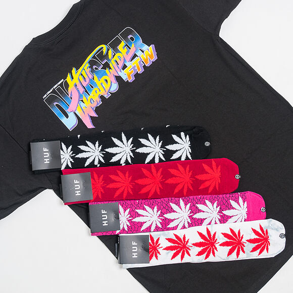 Ponožky HUF Plantlife Lite Crew Black