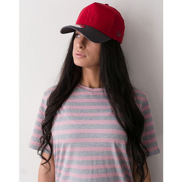 Kšiltovka New Era Gel In Fill New York Yankees Scarlet 9FORTY A-FRAME Snapback
