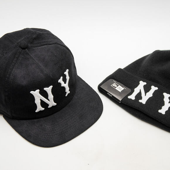 Kšiltovka New Era Cooperstown Cord New York Highlanders Black 9FIFTY Snapback