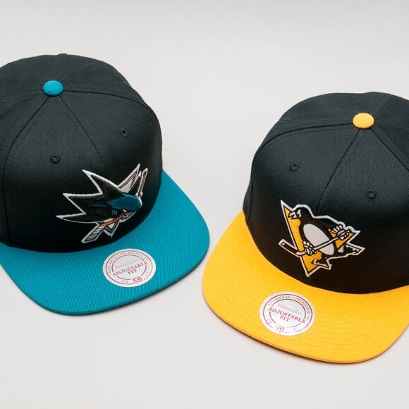 Kšiltovka Mitchell & Ness NHL 2017 All Star Game San Jose Sharks Black/Teal Snapback