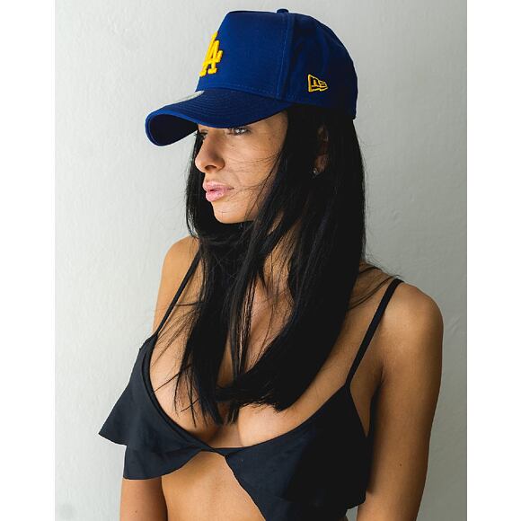 Kšiltovka New Era Team Essential A-Frame Los Angeles Dodgers 9FORTY Dark Royal Snapback