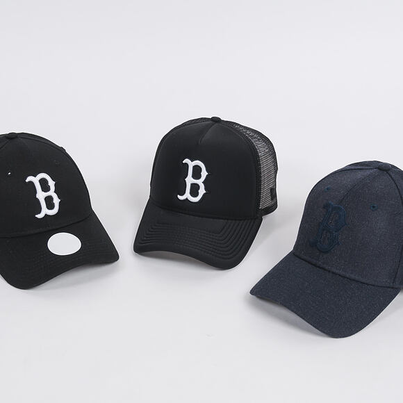 Kšiltovka New Era Heather Boston Red Sox 39THIRTY Heather Navy