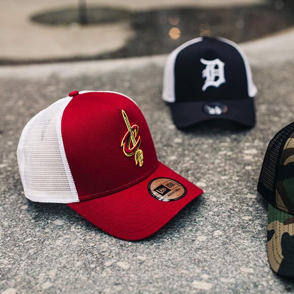 Kšiltovka New Era  Team Essential Detroit Tigers 9FORTY A-FRAME TRUCKER  Official Team Color /