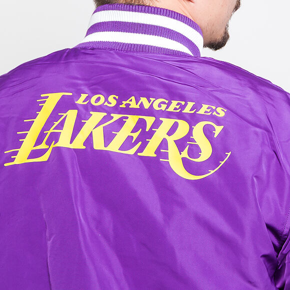 Bunda New Era Los Angeles Lakers NBA Team Apparel Bomber Purple