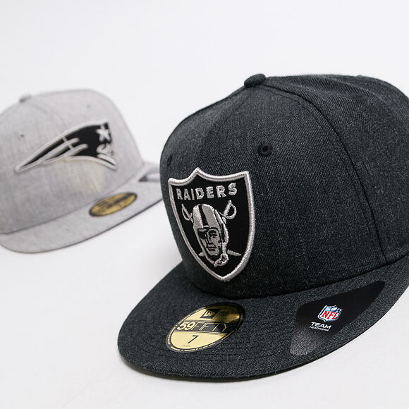 Kšiltovka New Era 59FIFTY Oakland Raiders Heather Black