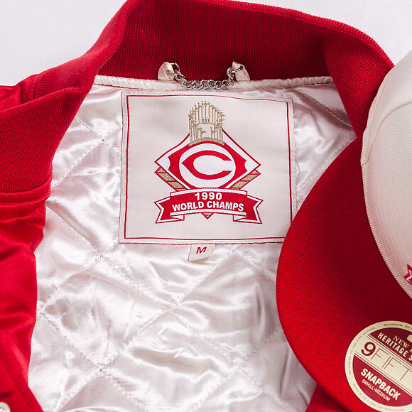 Bunda New Era Cincinnati Reds 1990 Ws Winners Varsity Jacket Scarlet