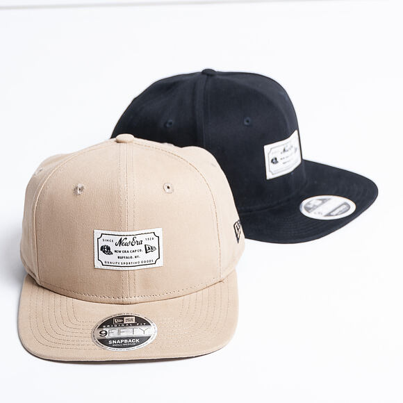 Kšiltovka New Era 9FIFTY Original Fit Script Patch Camel